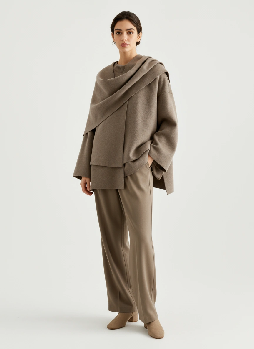 Women's Single Breasted Woven Coat