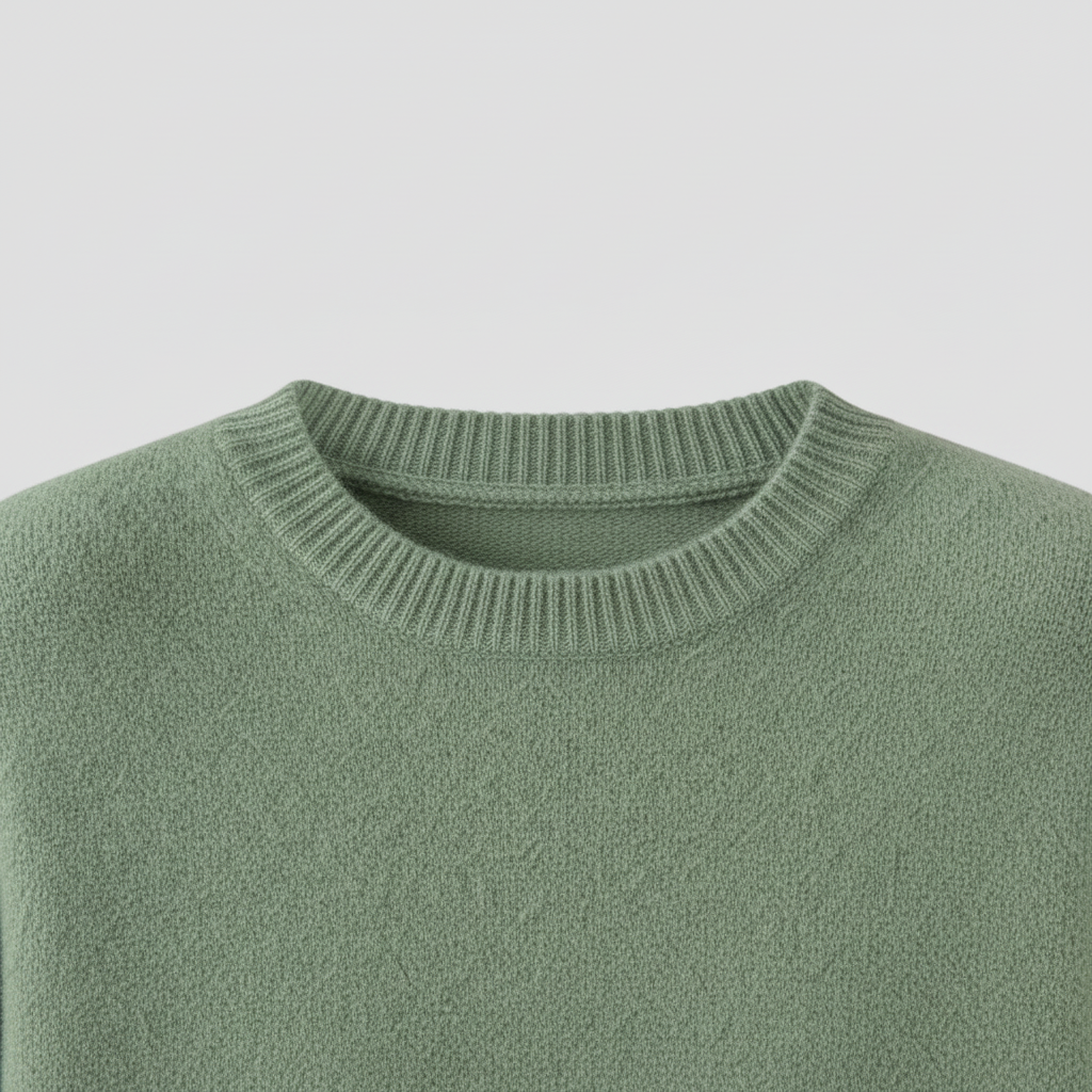 Women's Wool Knit O-Neck Sweater